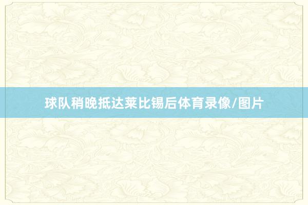 球队稍晚抵达莱比锡后体育录像/图片