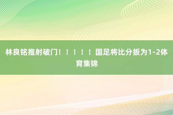 林良铭推射破门！！！！！国足将比分扳为1-2体育集锦