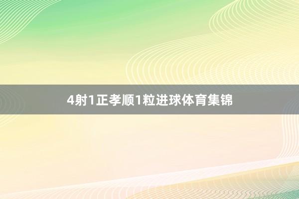 4射1正孝顺1粒进球体育集锦