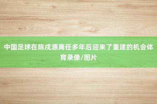 中国足球在陈戌源离任多年后迎来了重建的机会体育录像/图片