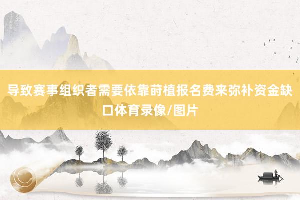 导致赛事组织者需要依靠莳植报名费来弥补资金缺口体育录像/图片