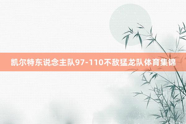 凯尔特东说念主队97-110不敌猛龙队体育集锦