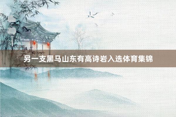 另一支黑马山东有高诗岩入选体育集锦