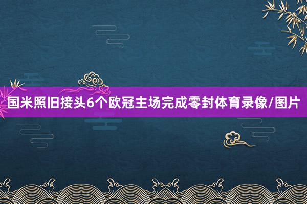国米照旧接头6个欧冠主场完成零封体育录像/图片