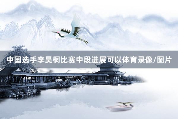 中国选手李昊桐比赛中段进展可以体育录像/图片