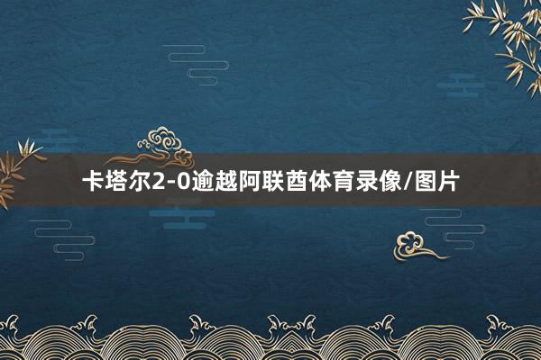 卡塔尔2-0逾越阿联酋体育录像/图片