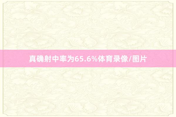真确射中率为65.6%体育录像/图片