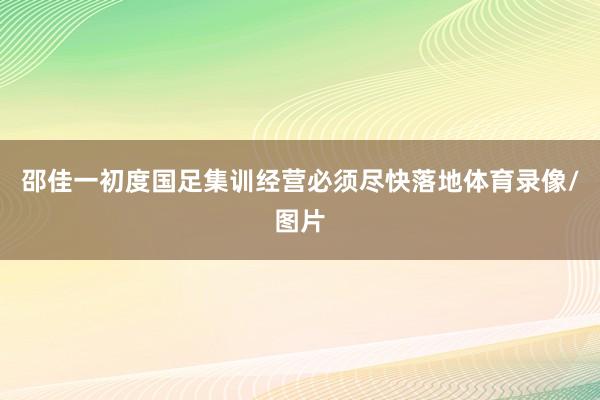 邵佳一初度国足集训经营必须尽快落地体育录像/图片