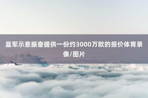 蓝军示意振奋提供一份约3000万欧的报价体育录像/图片