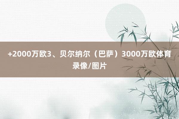 +2000万欧3、贝尔纳尔（巴萨）3000万欧体育录像/图片