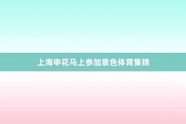 上海申花马上参加景色体育集锦