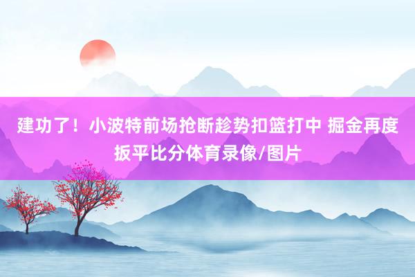 建功了！小波特前场抢断趁势扣篮打中 掘金再度扳平比分体育录像/图片