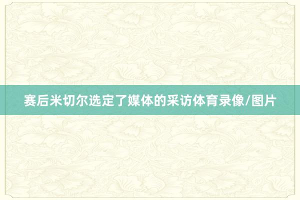 赛后米切尔选定了媒体的采访体育录像/图片