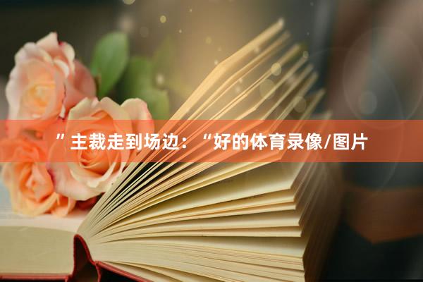 ” 主裁走到场边:“好的体育录像/图片