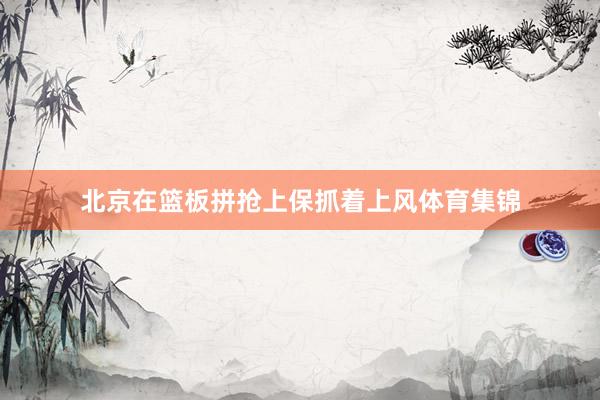 北京在篮板拼抢上保抓着上风体育集锦