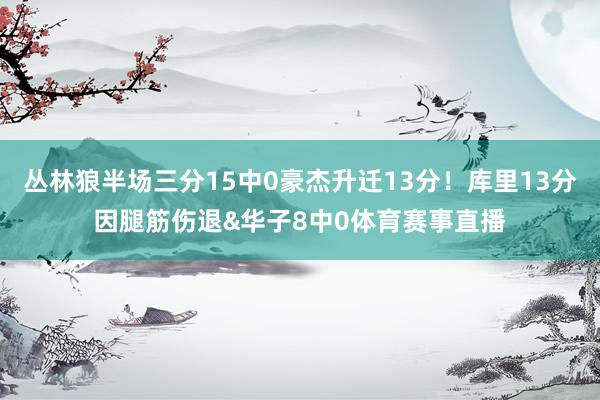 丛林狼半场三分15中0豪杰升迁13分！库里13分因腿筋伤退&华子8中0体育赛事直播