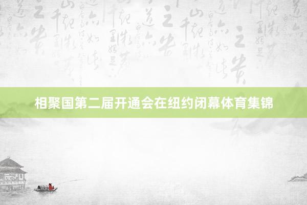 相聚国第二届开通会在纽约闭幕体育集锦