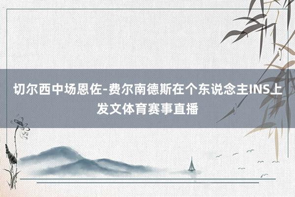 切尔西中场恩佐-费尔南德斯在个东说念主INS上发文体育赛事直播