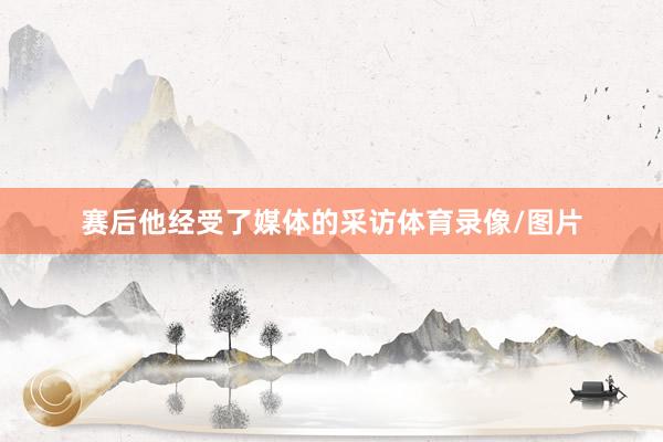 赛后他经受了媒体的采访体育录像/图片