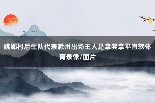 姚郢村后生队代表滁州出场王人是拿奖拿平直软体育录像/图片