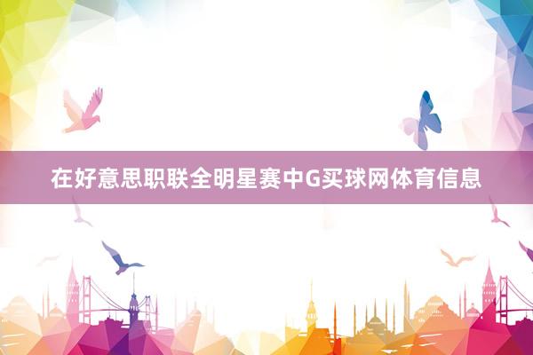 在好意思职联全明星赛中G买球网体育信息